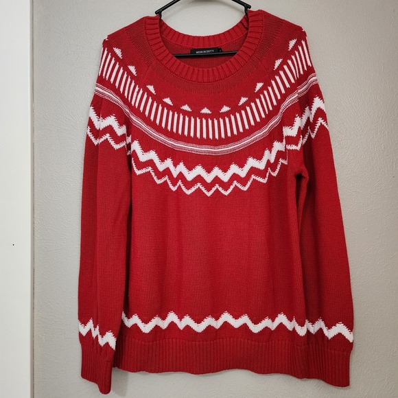 Merokeety Sweaters - Merokeety Sweater Women's Size Large Pullover Trendy Crew Neck‎ Long Sleeve Knit